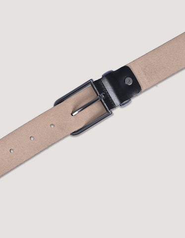 Ceinture formelle noire texturée