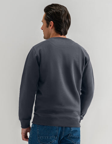 Sweat-shirt ras du cou classique en charbon de bois