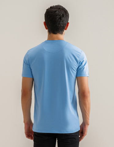 T-shirt en coton de qualité supérieure – Bleu ciel