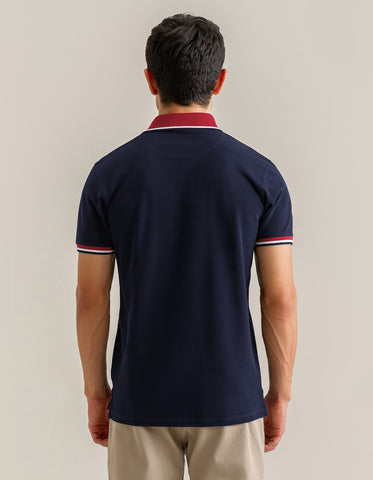 Luxury Men’s Polo – Navy