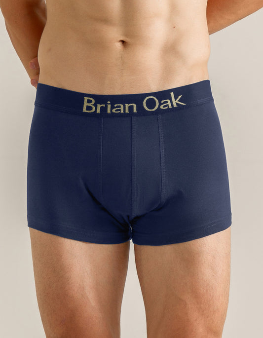 Boxer extensible bleu marine