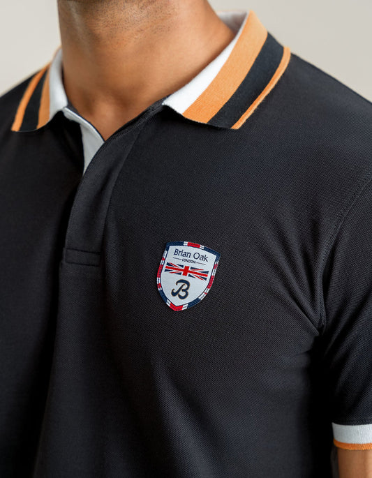 Polo noir de créateur
