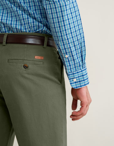 Pantalon chino facile d'entretien – Olive