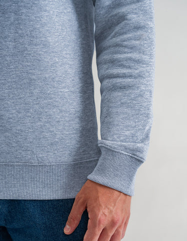 Crewneck Fleece Sweatshirt - Heather Grey