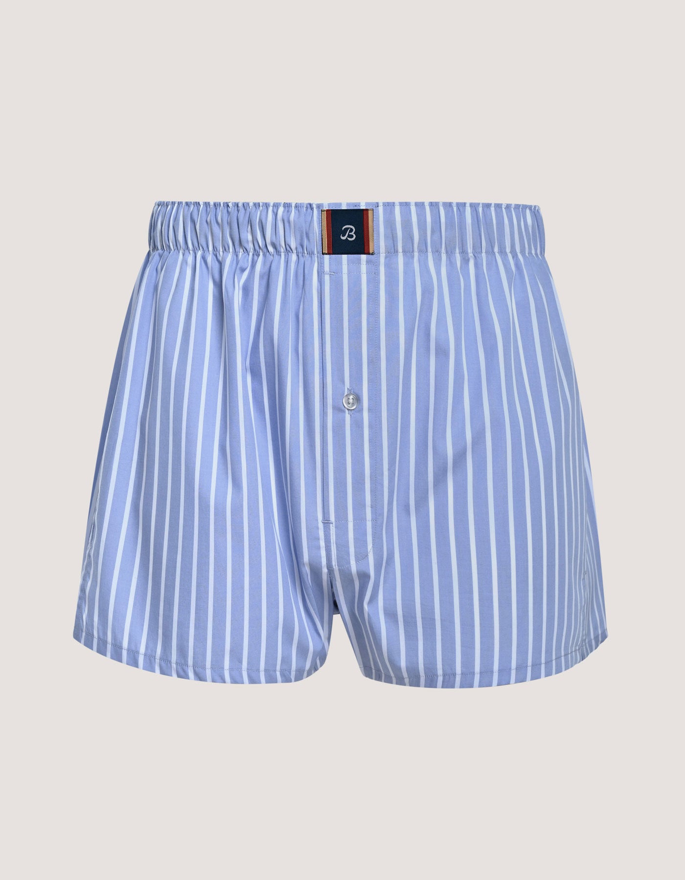 Striped Sky Blue Mens Boxer Short