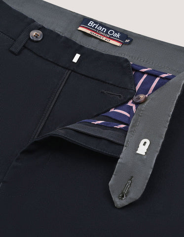 Pantalon chino noir Smart Fit