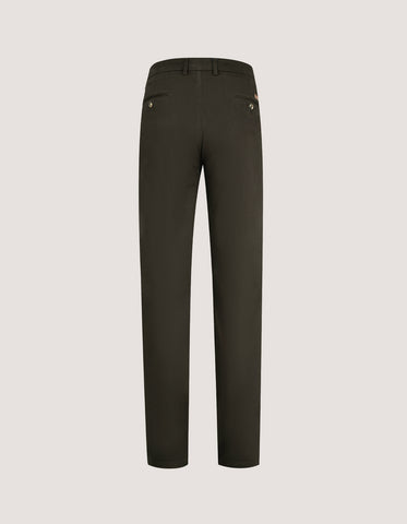 Chocolate Brown Moleskin Chino Trousers