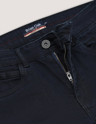 Jean denim basique - Bleu Noir