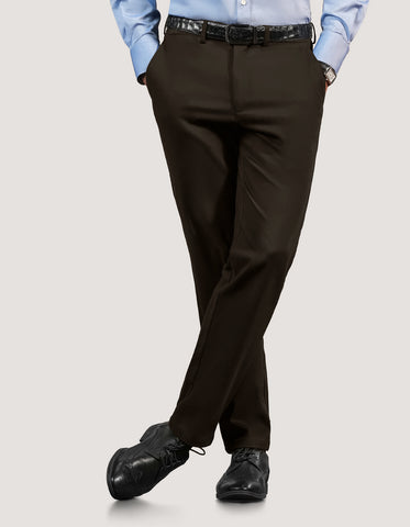 Chocolate Brown Moleskin Chino Trousers