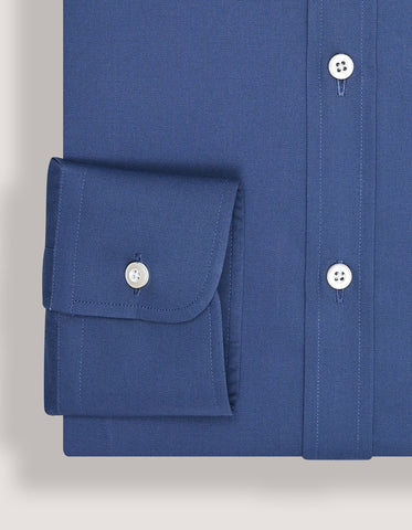 Chemise habillée bleu moyen facile à repasser
