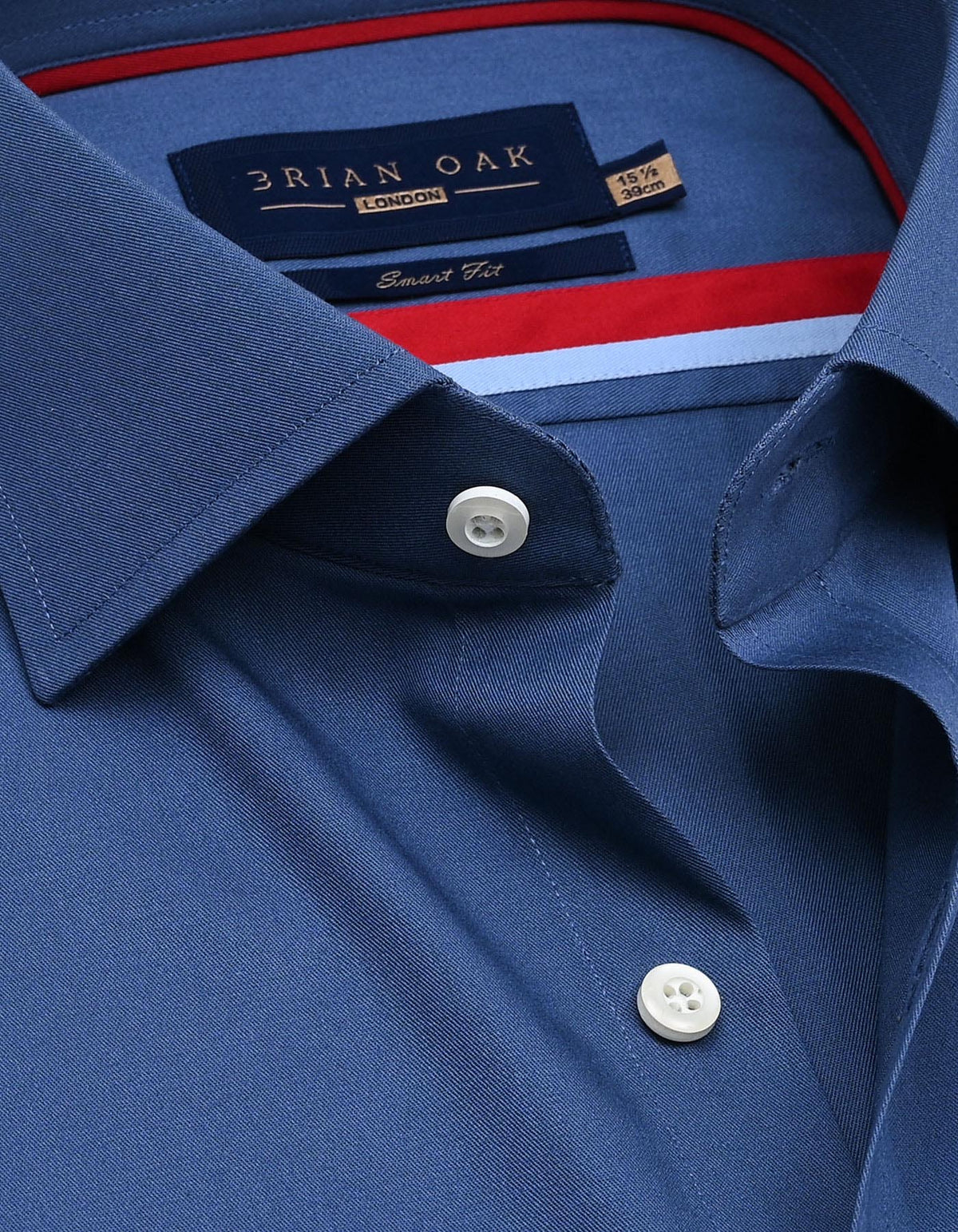 Chemise habillée bleu moyen facile à repasser