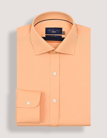 Light Orange Easy Iron Dress Shirt