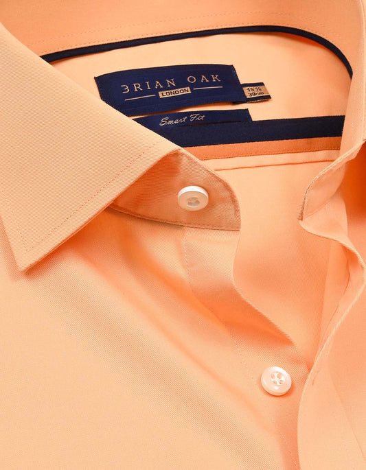 Chemise habillée orange clair facile à repasser