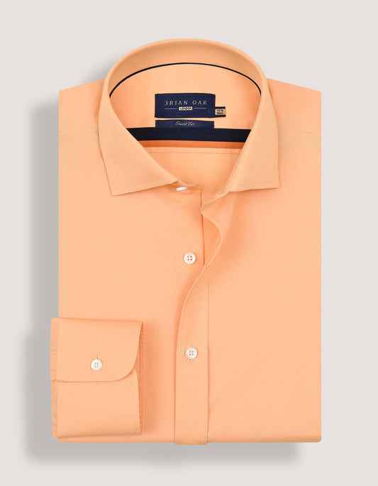 Chemise habillée orange clair facile à repasser