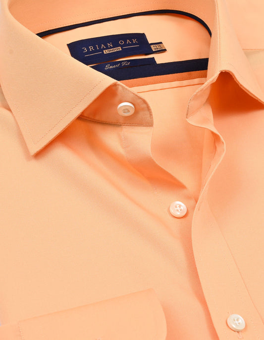 Light Orange Easy Iron Dress Shirt