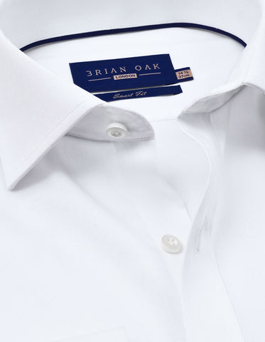 Easy Care White Twill Shirt