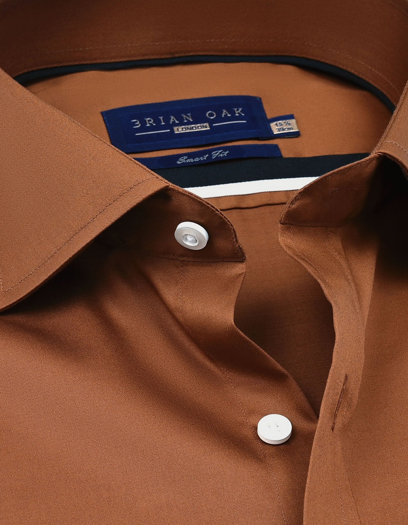 Mens Light Brown Plain Formal Shirt