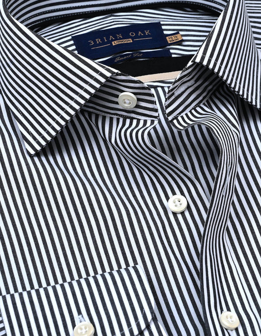 Black Candy Striped Dress Shirt