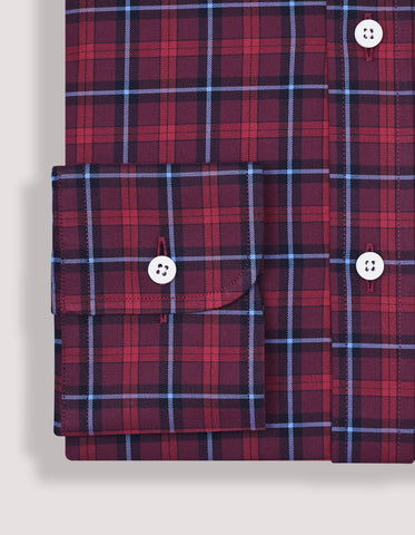 Chemise à carreaux – Bordeaux