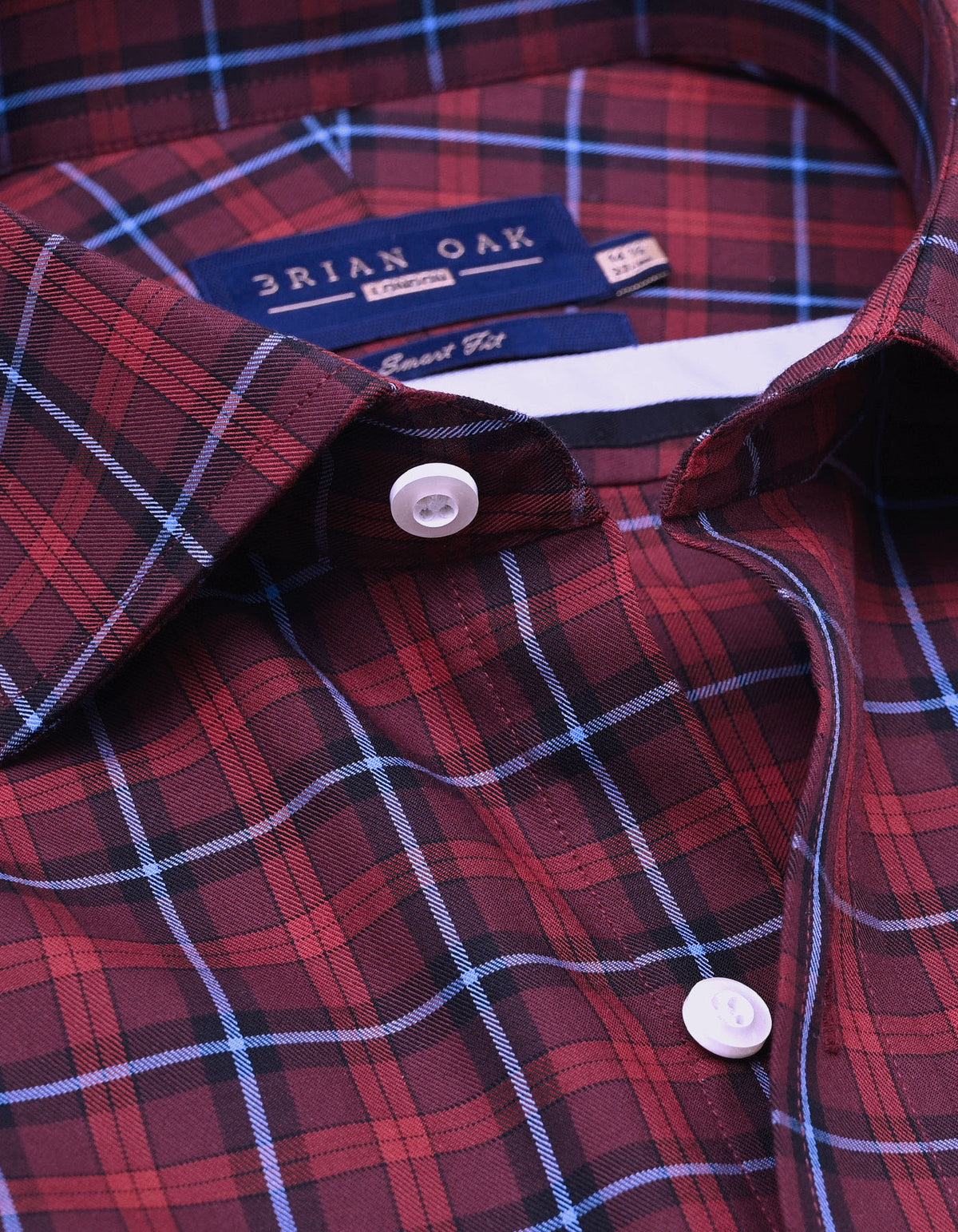 Chemise à carreaux – Bordeaux