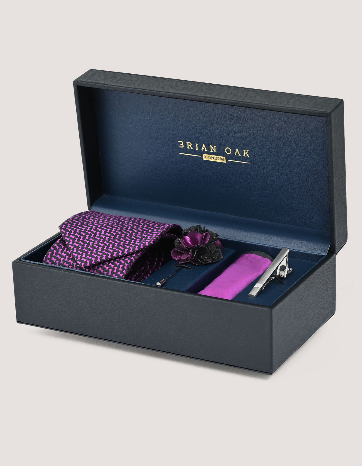 Coffret cadeau géométrique rose pour homme 