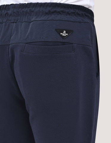 Premium Navy Textured Joggers