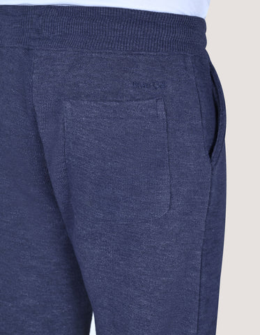 Navy Textured Joggers