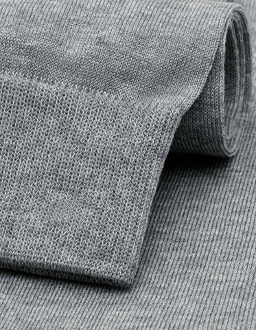 Chaussettes en coton de qualité supérieure unies grises