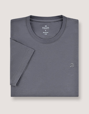 Premium Cotton Charcoal T-Shirt