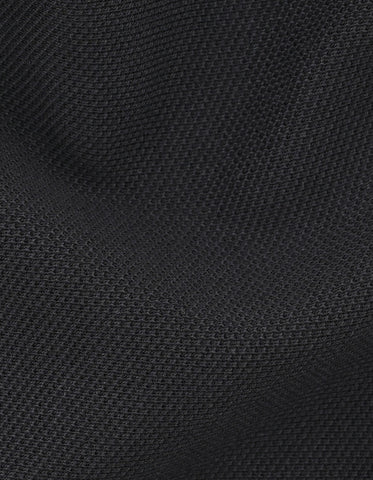 Polo piqué uni noir