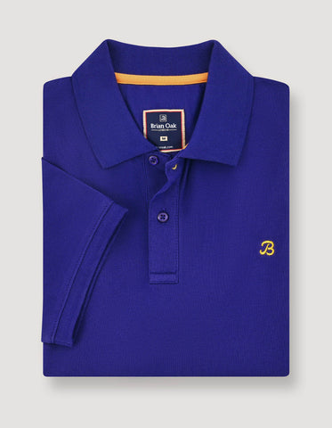 Electric Blue Soft Cotton Polo