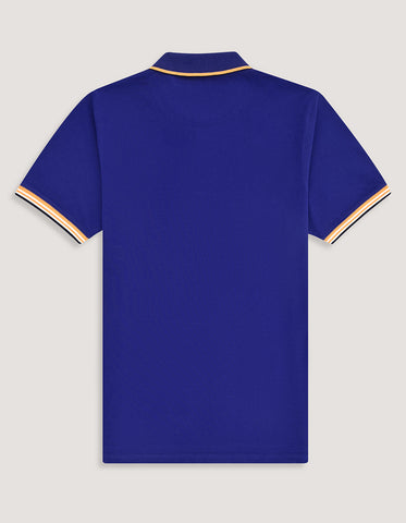 Polo de créateur bleu électrique
