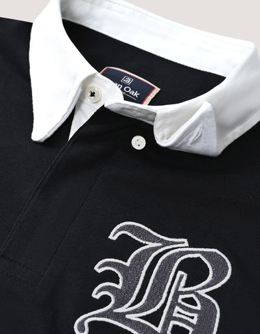Maillot de rugby classique noir
