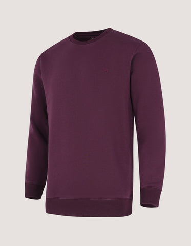 Sweat-shirt ras du cou classique marron