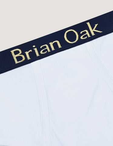 Slip en coton stretch blanc