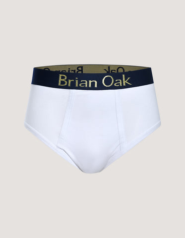 White Cotton Brief for Men